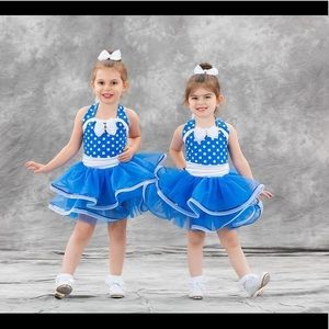 Blue dance costume